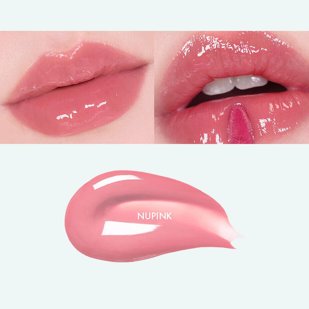 Gel karmin u svežoj roze nijansi sa sjajnim efektom. Fresh pink gel lip tint with a glossy shine.