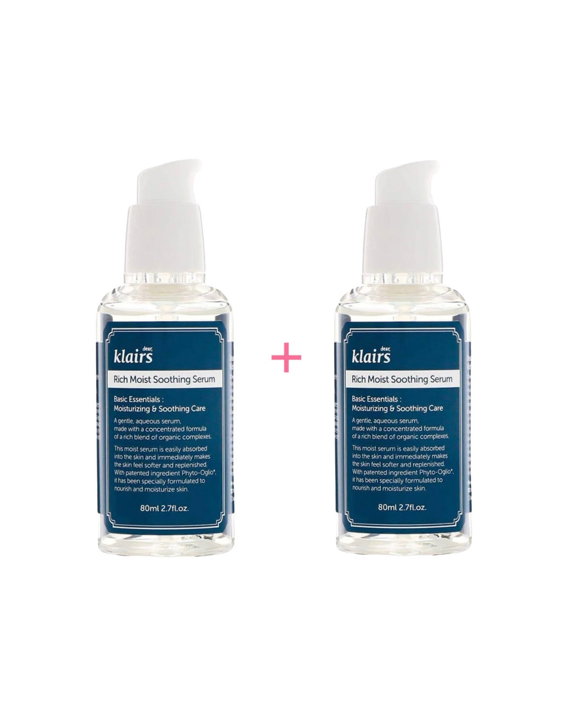 1+1 Dear, Klairs Rich Moist Soothing Serum