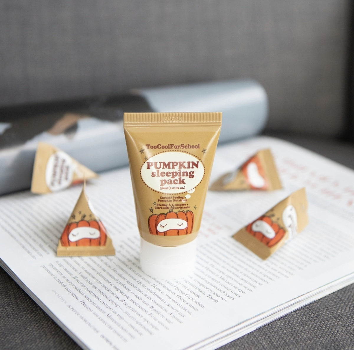 Too Cool For School Pumpkin Sleeping Pack