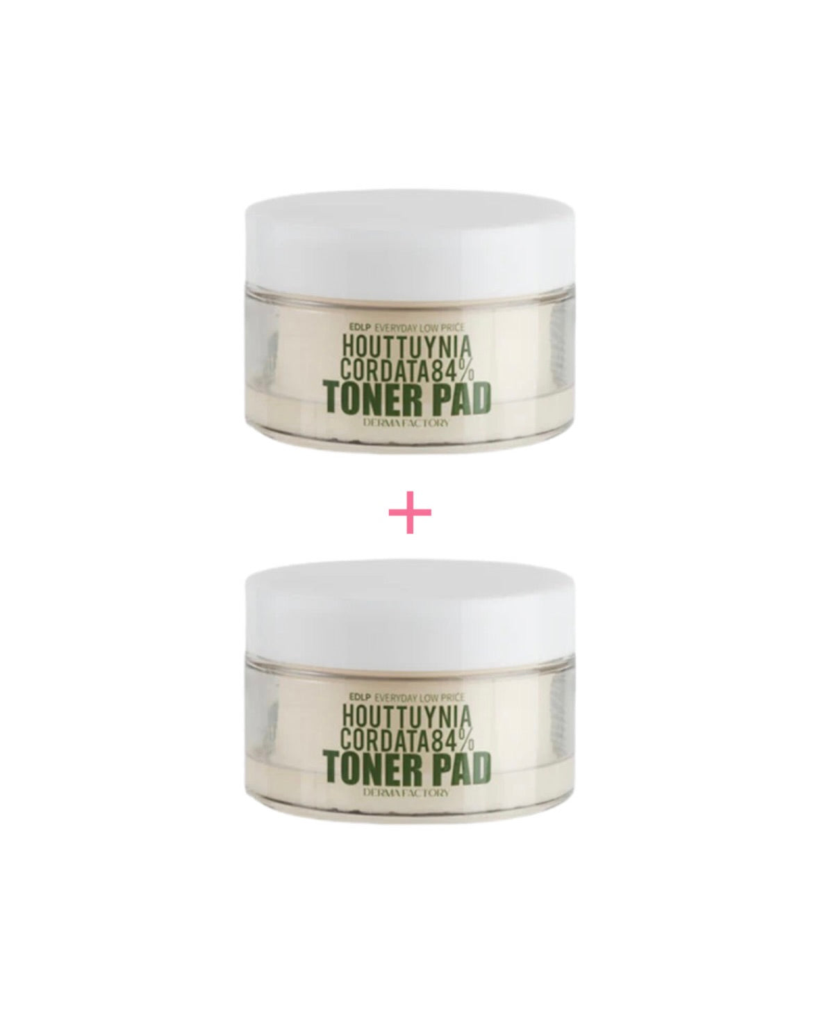 1+1 Derma Factory Houttuynia Cordata 84% Toner Pad