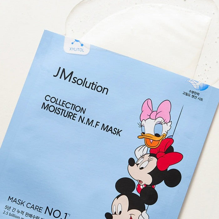 Mask with moisturizing NMF complex from Disney collection to restore skin balance.