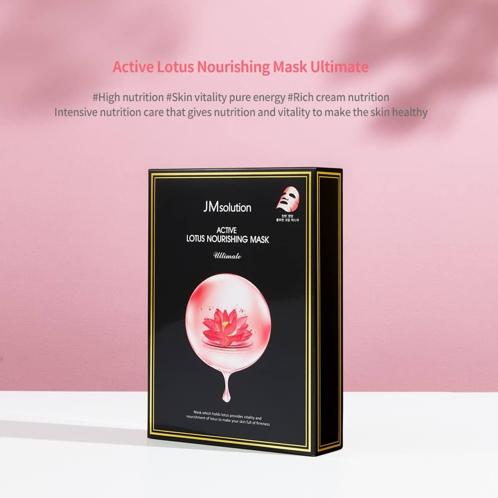 Active Lotus Nourishing Mask Ultimate Belgrade Serbia Korean cosmetic корейская косметика Белград Сербия тканевая маска для лица JMsolution