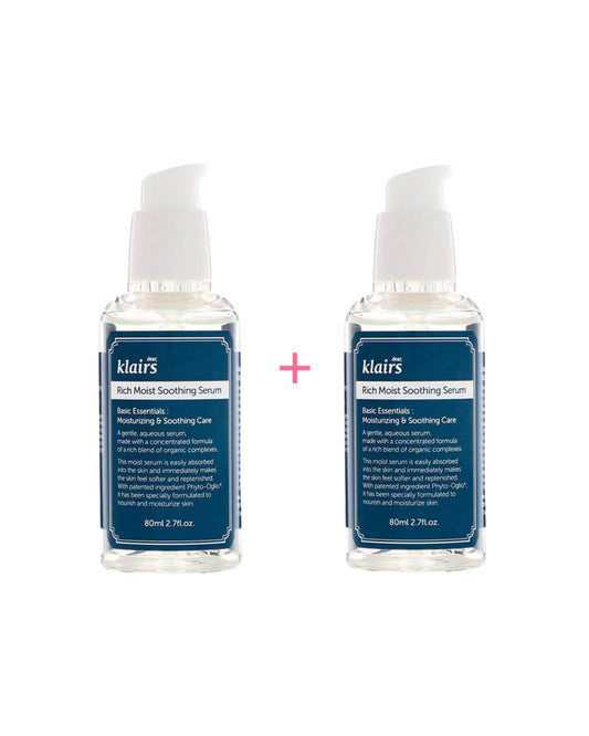 1+1 Dear, Klairs Rich Moist Soothing Serum
