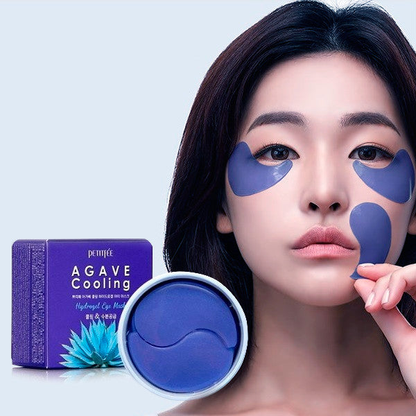 Agave Cooling Hydrogel Eye Patch  Belgrade Novi Sad Serbia Korean cosmetic корейская косметика Белград Сербия Нови Сад  патчи для глаз патчи под глаза патчи от синяков патчи от отеков патчи для кожи вокруг глаз патчи для век агава охдаждающие синие петитфи Petitfee